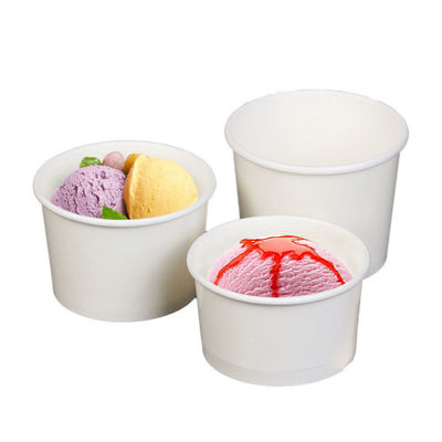 I frutti di carta eliminabili economici su misura della tazza del gelato portano via le 12 ciotole eliminabili biodegradabili di Oz