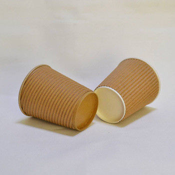 Tazze di caffè di carta calde su misura di progettazione della tazza Microwavable di carta kraft per tè/caffè/soda