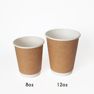 Singolo PE tazze biodegradabili della carta kraft delle bevande calde e fredde di 16oz del ristorante