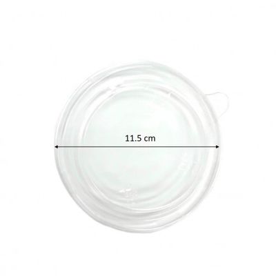 Ciotola di carta eliminabile 500ml del diametro 11.5cm con il chiaro coperchio di OPS per il ristorante