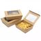 Il PE ha ricoperto 2 pieghe Eco che la carta kraft amichevole di 20oz lancia contenitore di alimenti a rapida preparazione porta via la scatola di imballaggio di carta del biscotto dei sushi dell'insalata