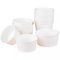 contenitori di stoccaggio di alimento resistenti bianchi dei contenitori 24oz con la ciotola di carta scaricata dei coperchi