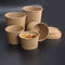 Ciotola di carta su ordinazione eliminabile stampata su misura del riso 26oz Kraft Brown del ristorante di Multi-dimensione del contenitore di alimento