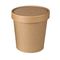 la tazza di carta a parete semplice riciclabile eliminabile di 300g Brown Kraft soppressione il fan l'abitudine della borsa che ha personalizzato Logo Paper Cups