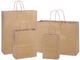Sacchi di carta riciclabili ricoprenti UV di Kraft da 125 grammi per imballaggio di compera