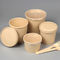 Tazza di carta di bambù eliminabile 8oz 12oz 16oz 26oz 32oz della minestra con il coperchio