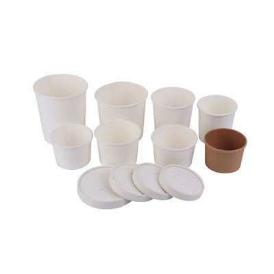 Tazza 8-32oz di Disposable Paper Soup del produttore del commestibile con i coperchi di carta