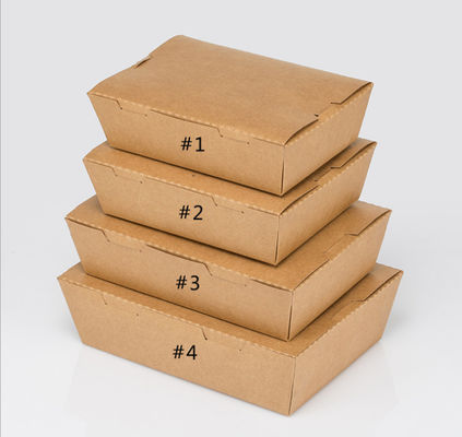 Supporto d'imballaggio bianco eliminabile di carta da stampa di Kraft di rettangolo Borad sulla scatola di pranzo
