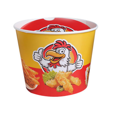 Secchi di carta dell'alimento del secchio di carta di Fried Chicken Bucket Happy Family con il coperchio