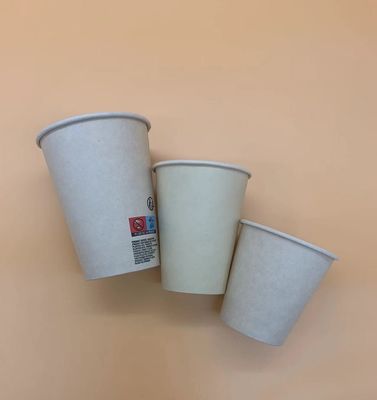 6oz ha personalizzato la tazza eliminabile della carta kraft a perfetta tenuta con singolo PE