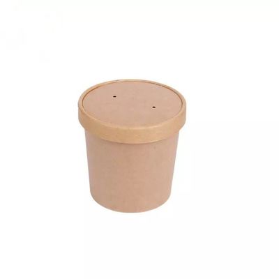 Vario 12oz Brown imballaggio della ciotola di carta della tazza della minestra di carta kraft di minestra della ciotola della fabbrica di fabbricazione di carta