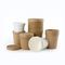 Ciotola di minestra eliminabile biodegradabile della tazza di Libro Bianco del commestibile dell'OEM di vendita della fabbrica della ciotola di carta 22oz della prova di olio