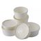 ciotola di carta eliminabile di stampa bianca del commestibile 26oz per il gelato e la tazza di carta biodegradabile congelata del yogurt con il coperchio