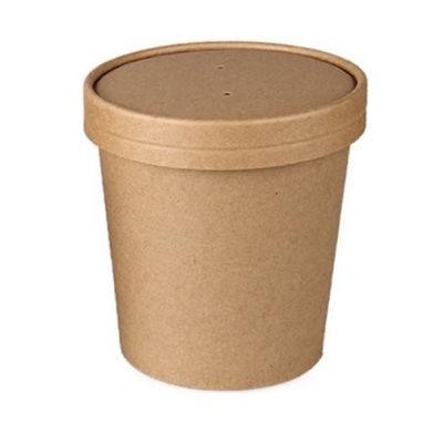PE di Kraft che ricopre le tazze di caffè di carta biodegradabili eliminabili per bere caldo