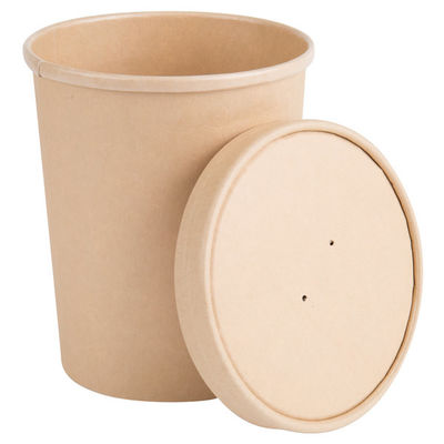 Vario 12oz Brown imballaggio della ciotola di carta della tazza della minestra di carta kraft di minestra della ciotola della fabbrica di fabbricazione di carta