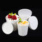 Bianco doppio 300g degli alimenti a rapida preparazione/ciotola di minestra asportabile carta kraft con il coperchio di carta