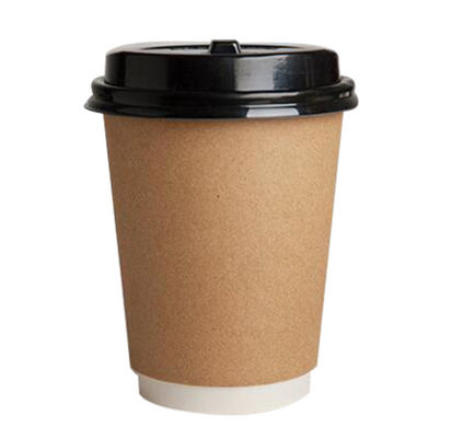 Le tazze di carta eliminabili d'imballaggio asportabili incartano l'abitudine delle tazze di caffè stampate
